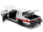 1987 Buick Grand National #7 "Buick Racing" Matt Silver Metallic with Red and Black Stripes "Bigtime Muscle" Series 1/24 Diecast Model by Jada-3