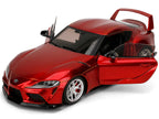 Toyota GR Supra Red Metallic "Pink Slips" Series 1/18 Diecast Model Car by Jada-1