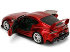 Toyota GR Supra Red Metallic "Pink Slips" Series 1/18 Diecast Model Car by Jada-3