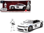 2021 Dodge Charger SRT Hellcat White with Graphics and Stormtrooper Figure "Star Wars" Franchise "Hollywood Rides" Series 1/24 Diecast Model Car by Jada-4