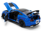 2020 Ford Mustang Shelby GT500 #65 "Ford Performance" Blue with Black Top and White Stripes "Bigtime Muscle" Series 1/24 Diecast Model Car by Jada-3