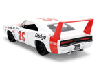 1969 Dodge Charger Daytona #25 White with Red Stripes "Bigtime Muscle" Series 1/24 Diecast Model Car by Jada-3