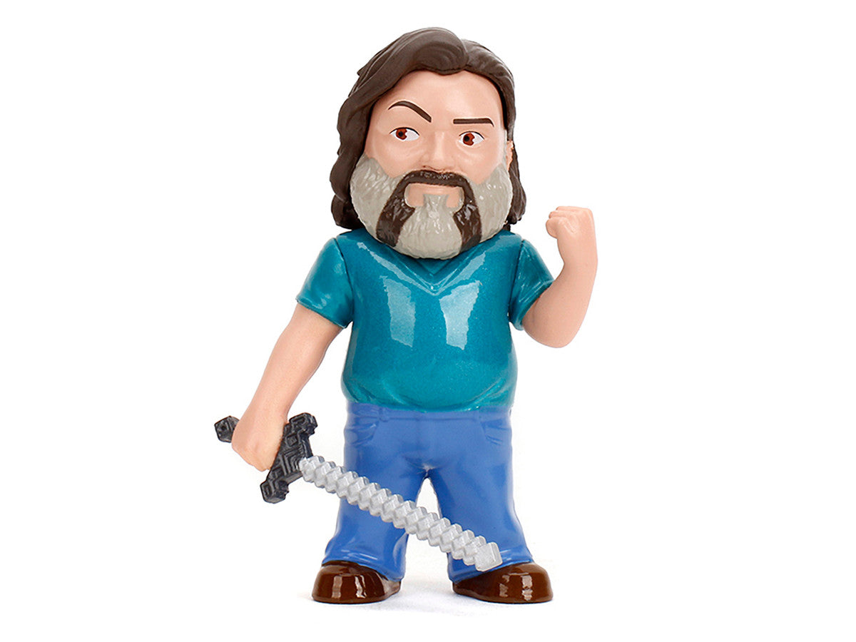 Set of 4 Diecast Figures "A Minecraft Movie" (2025) Movie "Metalfigs" Series Diecast Models by Jada-2