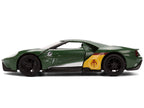 2017 Ford GT "Boba Fett" Livery Dark Green with Graphics "Star Wars" Franchise "Hollywood Rides" Series 1/32 Diecast Model Car by Jada-0