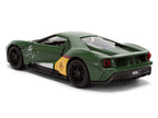 2017 Ford GT "Boba Fett" Livery Dark Green with Graphics "Star Wars" Franchise "Hollywood Rides" Series 1/32 Diecast Model Car by Jada-3