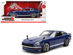 1972 Datsun 240Z Blue with White Stripes "JDM Tuners" Series 1/24 Diecast Model Car by Jada-4