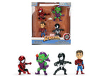 Set of 4 Diecast Figures "Spider-Man" Wave 3 "Metalfigs" Series Diecast Models by Jada-4