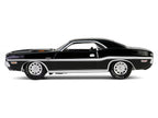 1970 Dodge Challenger R/T 440 Black with White Stripes "Barrett-Jackson" Series 15 1/64 Diecast Model Car by Greenlight-3
