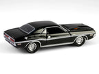 1970 Dodge Challenger R/T 440 Black with White Stripes "Barrett-Jackson" Series 15 1/64 Diecast Model Car by Greenlight-1