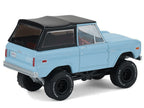 1972 Ford Bronco Custom SUV Light Blue with Black Top "Barrett-Jackson" Series 16 1/64 Diecast Model Car by Greenlight-0