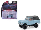 1972 Ford Bronco Custom SUV Light Blue with Black Top "Barrett-Jackson" Series 16 1/64 Diecast Model Car by Greenlight-4