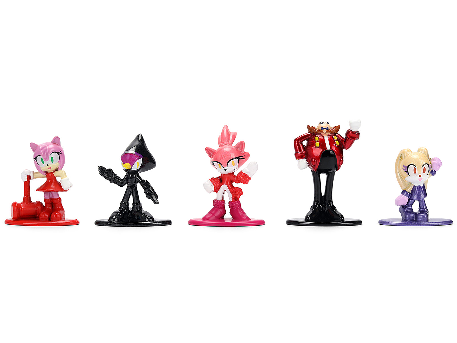 Set of 12 Diecast Figures "Sonic The Hedgehog" Video Games "Nano Metalfigs" Series Diecast Models by Jada