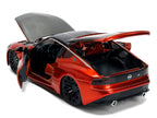 2023 Nissan Z Orange Metallic with Carbon Hood and Black Top "JDM Tuners" Series 1/24 Diecast Model Car by Jada-3