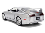 1995 Toyota Supra Silver Metallic "JDM Tuners" Series 1/24 Diecast Model Car by Jada