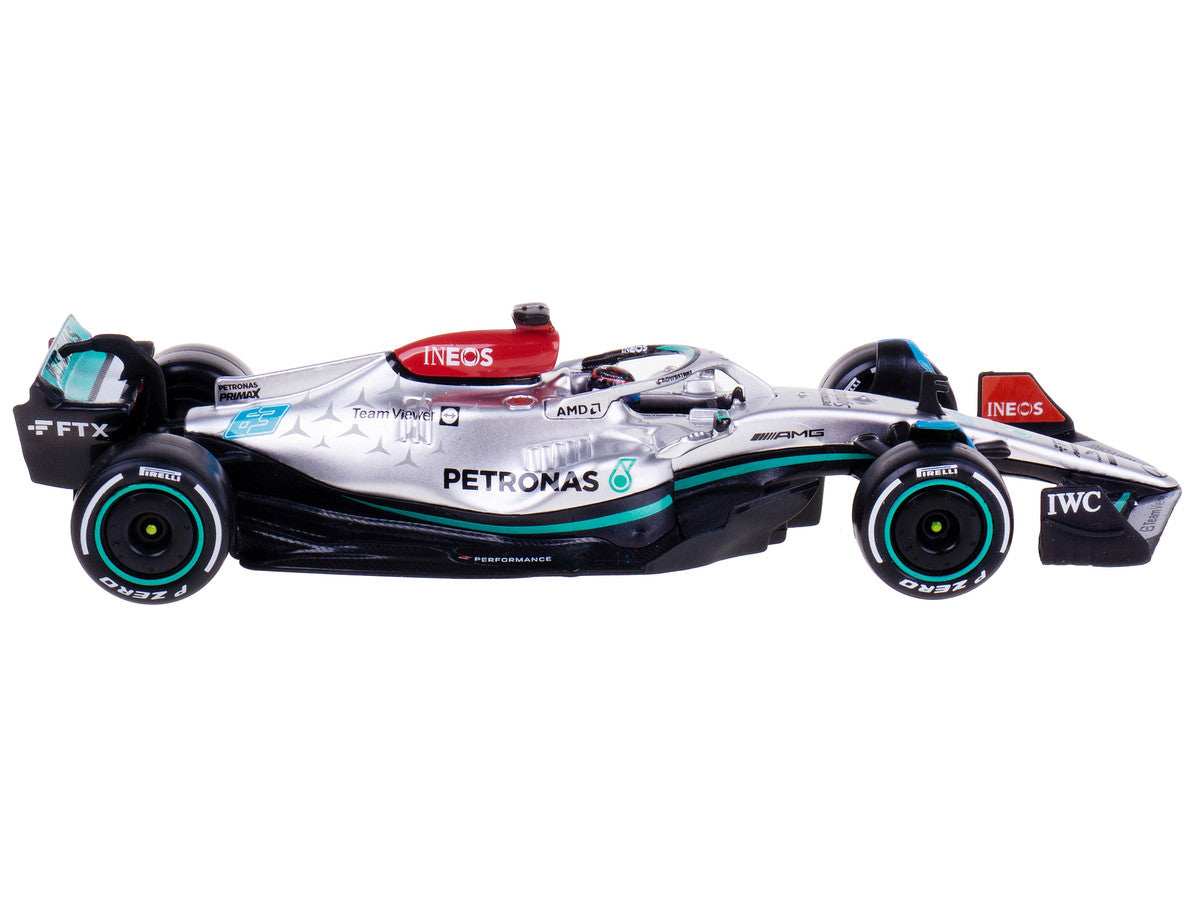 Mercedes-AMG F1 W13 E Performance #63 George Russell "F1 Formula One World Championship" (2022) with Display Case 1/43 Diecast Model Car by Bburago-1