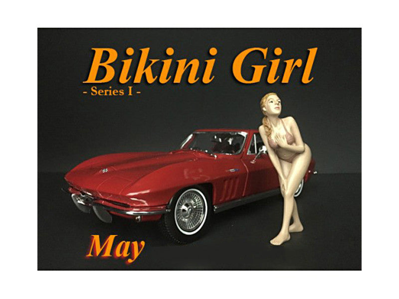 May Bikini Calendar Girl Figure for 1/24 Scale Models by American Diorama-0