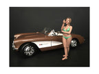 August Bikini Calendar Girl Figurine for 1/24 Scale Models by American Diorama-0