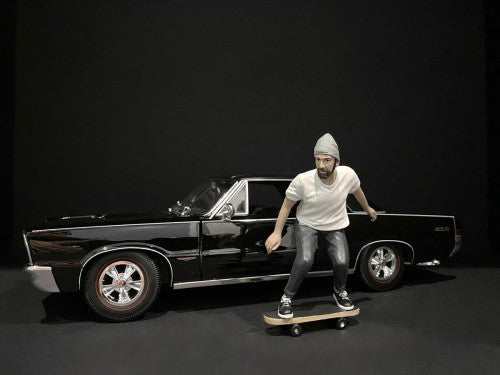 Skateboarders Figurines 4 piece Set for 1/24 Scale Models by American Diorama-2
