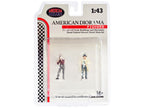 "Race Day" Two Diecast Figures Set 3 for 1/43 Scale Models by American Diorama-2