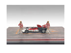"Race Day" Two Diecast Figures Set 6 for 1/43 Scale Models by American Diorama-0