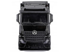 Mercedes-Benz Actros Gigaspace Car Transporter Black and Mercedes-AMG F1 W15 E Performance #63 George Russell "Petronas" Formula One F1 World Championship (2024) "Racing Hauler" Series 1/43 Diecast Model Car by Bburago-3