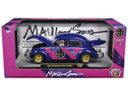 1952 Volkswagen Beetle Deluxe Model "Maui & Sons" Purple Metallic with Graphics Limited Edition to 6650 pieces Worldwide 1/24 Diecast Model Car by M2 Machines-2