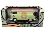1960 Volkswagen Delivery Van "Maui & Sons" Light Olive Green with Salmon Top Limited Edition to 6650 pieces Worldwide 1/24 Diecast Model Car by M2 Machines-2