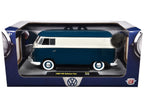 1960 Volkswagen Delivery Van Blue and White Limited Edition to 6650 pieces Worldwide 1/24 Diecast Model Car by M2 Machines-1