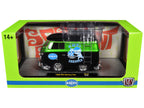 1960 Volkswagen Delivery Van "EMPI Equipped" Black and Green Metallic with Roof Rack and Ladder Limited Edition to 4050 pieces Worldwide 1/24 Diecast Model Car by M2 Machines-2