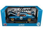 1970 Ford Mustang Sportsroof #70 Blue Metallic with White Stripes Limited Edition to 4050 pieces Worldwide 1/24 Diecast Model Car by M2 Machines-2