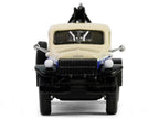 1948 Dodge Power Wagon Wrecker Tow Truck Beige and Blue "Chevron Special Edition" Series 1 1/64 Diecast Model Car by Greenlight-2