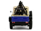 1948 Dodge Power Wagon Wrecker Tow Truck Beige and Blue "Chevron Special Edition" Series 1 1/64 Diecast Model Car by Greenlight-0