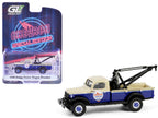 1948 Dodge Power Wagon Wrecker Tow Truck Beige and Blue "Chevron Special Edition" Series 1 1/64 Diecast Model Car by Greenlight-4
