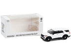 2022 Ford Police Interceptor Utility White "Hot Pursuit" "Hobby Exclusive" Series 1/64 Diecast Model Car by Greenlight-2