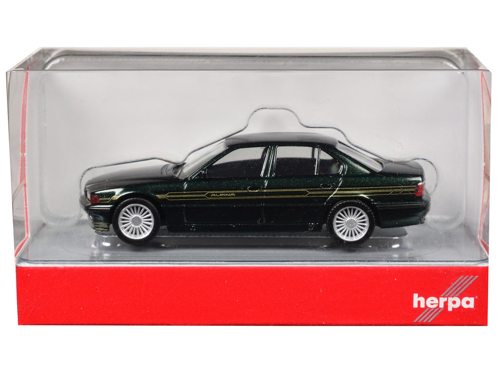 BMW Alpina B12 Green Metallic 1/87 (HO) Plastic Model Car by Herpa-2