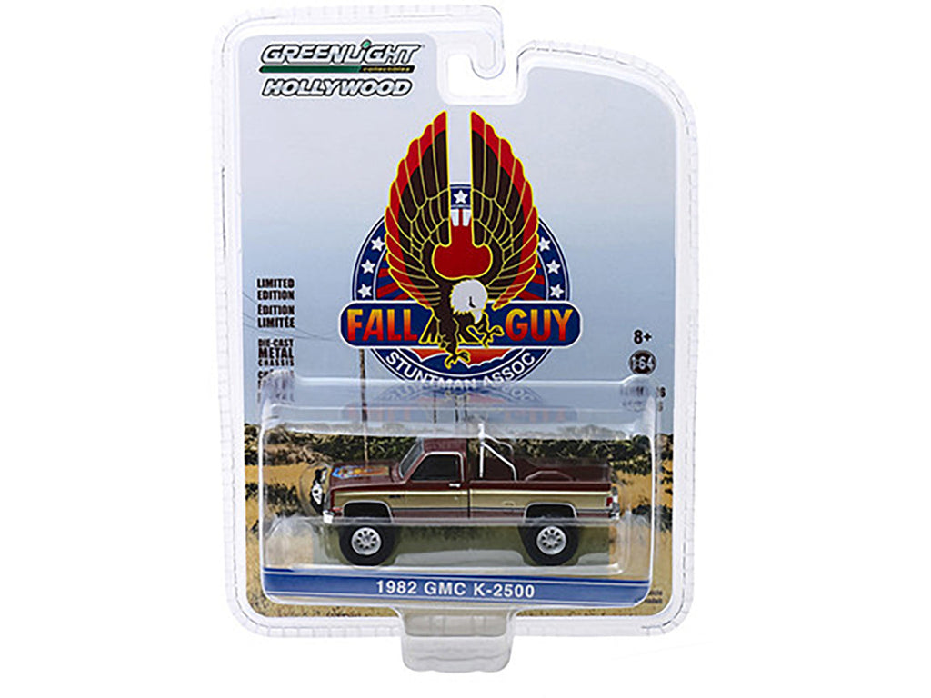 1982 GMC K-2500 Pickup Truck Brown Metallic with Gold Stripes "Fall Guy Stuntman Association" "The Fall Guy" (1981-1986) TV Series "Hollywood Series" Release 26 1/64 Diecast Model Car by Greenlight-2