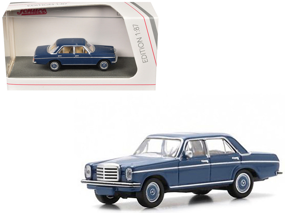 Mercedes-Benz /8 (W114) Sedan Blue 1/87 (HO) Diecast Model Car by Schuco-2