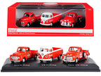 "Classic Pickups" Gift Set of 3 Pickup Trucks "Coca Cola" 1/72 Diecast Model Cars by Motorcity Classics-0