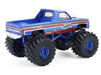1982 GMC Sierra 2500 Monster Truck "Moonshiner!" Blue Metallic with Stripes "Kings of Crunch" Series 16 1/64 Diecast Model Car by Greenlight-2