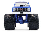 1982 GMC Sierra 2500 Monster Truck "Moonshiner!" Blue Metallic with Stripes "Kings of Crunch" Series 16 1/64 Diecast Model Car by Greenlight-1