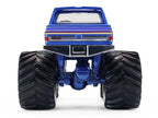 1982 GMC Sierra 2500 Monster Truck "Moonshiner!" Blue Metallic with Stripes "Kings of Crunch" Series 16 1/64 Diecast Model Car by Greenlight-3