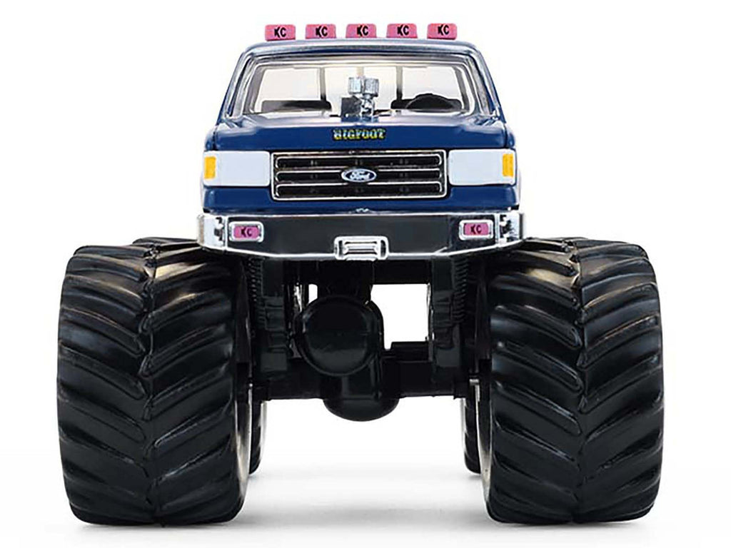 1990 Ford F-350 Monster Truck "Bigfoot #4" Blue "Kings of Crunch" Series 16 1/64 Diecast Model Car by Greenlight-3