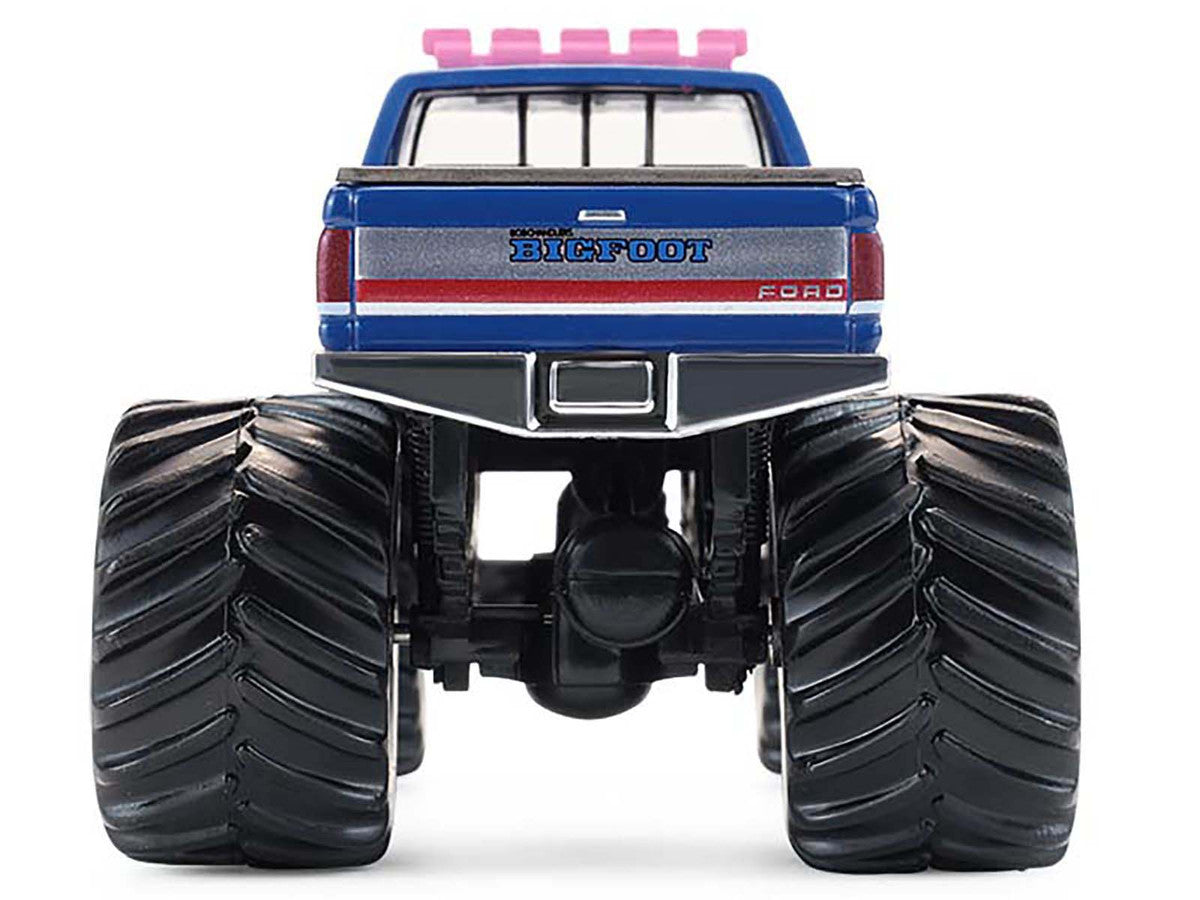 1990 Ford F-350 Monster Truck "Bigfoot #4" Blue "Kings of Crunch" Series 16 1/64 Diecast Model Car by Greenlight-4