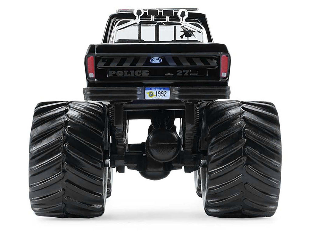 1979 Ford F-250 Monster Truck "Shelby Township Police Michigan" Black "Kings of Crunch - Hot Pursuit" Special Edition 1/64 Diecast Model Car by Greenlight-0