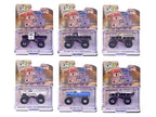 "Kings of Crunch - Hot Pursuit" Special Edition Set of 6 Monster Trucks 1/64 Diecast Model Cars by Greenlight