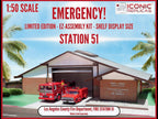 Los Angeles County Fire Department Fire Station 51 Diorama EZ Assembly Kit "Emergency!" Series 1/50 Model by Iconic Replicas-1