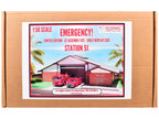 Los Angeles County Fire Department Fire Station 51 Diorama EZ Assembly Kit "Emergency!" Series 1/50 Model by Iconic Replicas-0