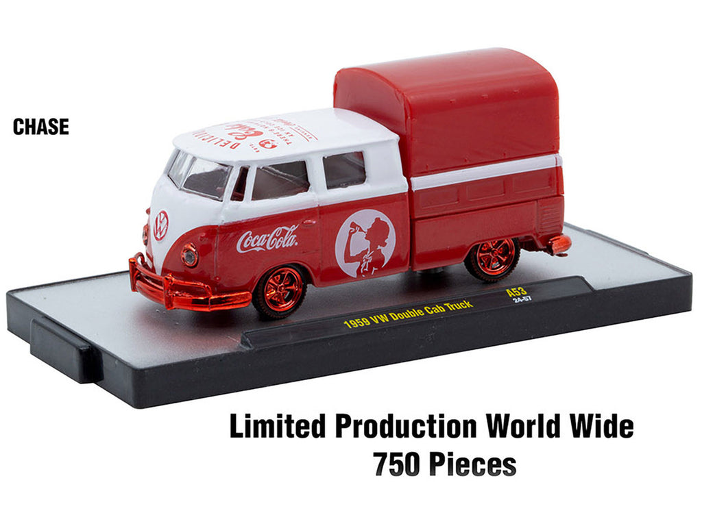 "Coca-Cola" Set of 3 pieces Release 53 Limited Edition to 10000 pieces Worldwide 1/64 Diecast Model Cars by M2 Machines-2