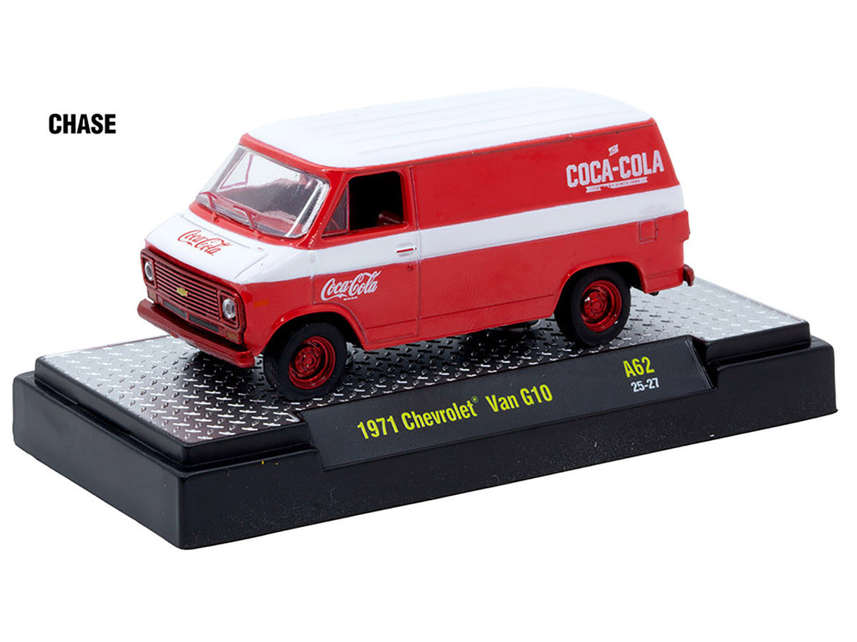 "Coca-Cola" Set of 3 pieces Release 62 Limited Edition to 8000 pieces Worldwide 1/64 Diecast Model Cars by M2 Machines-0