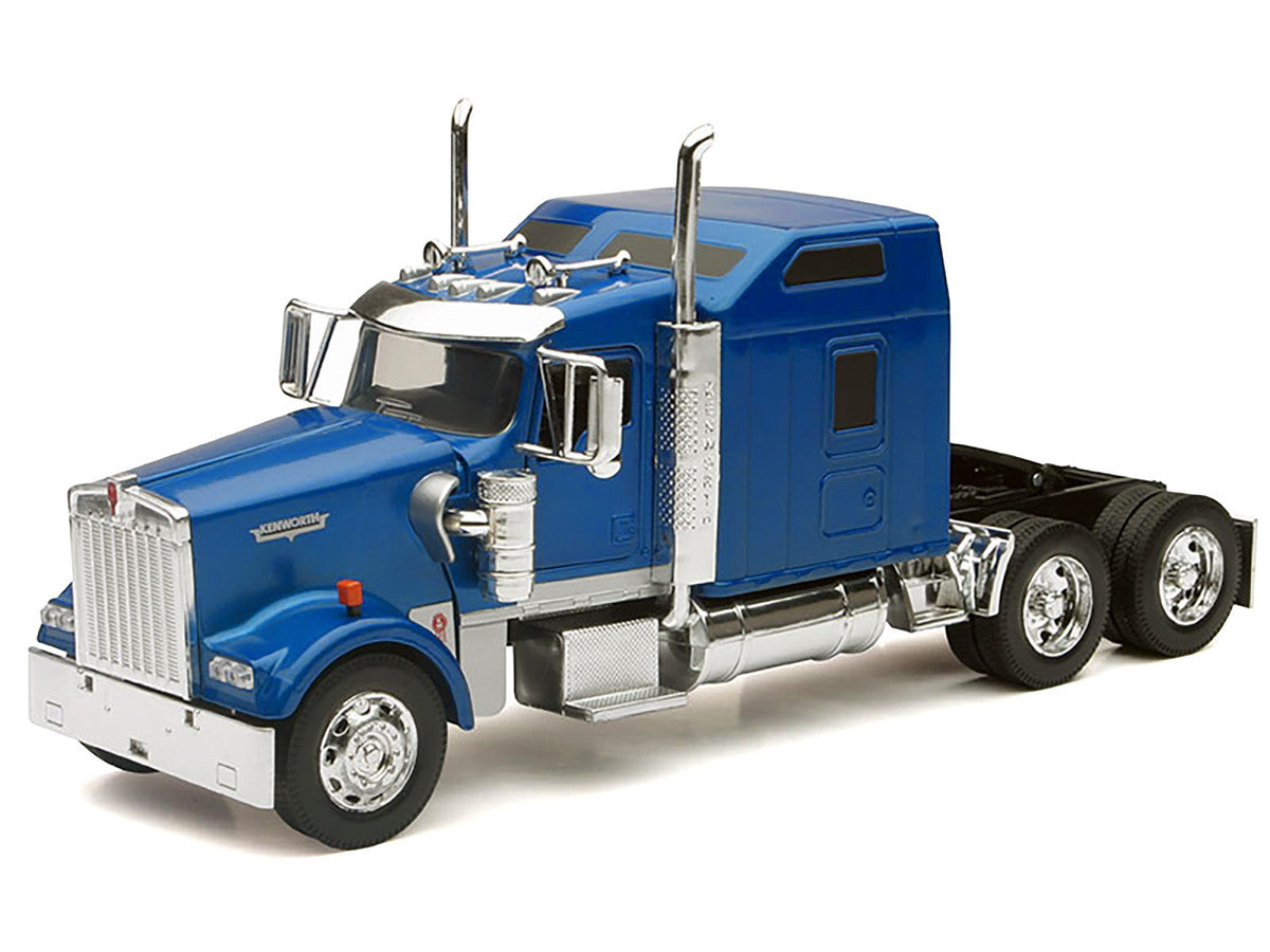 Kenworth W900 Truck Tractor Blue Metallic 1/32 Diecast Model by New Ray-0